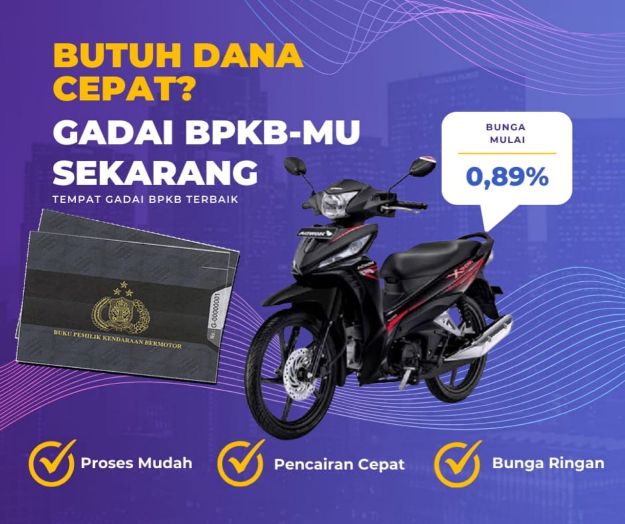 Pinjaman Dana Jaminan Bpkb Motor Honda Revo Lbp Dapat Pinjaman Berapa? Seperti Ini Simulasinya